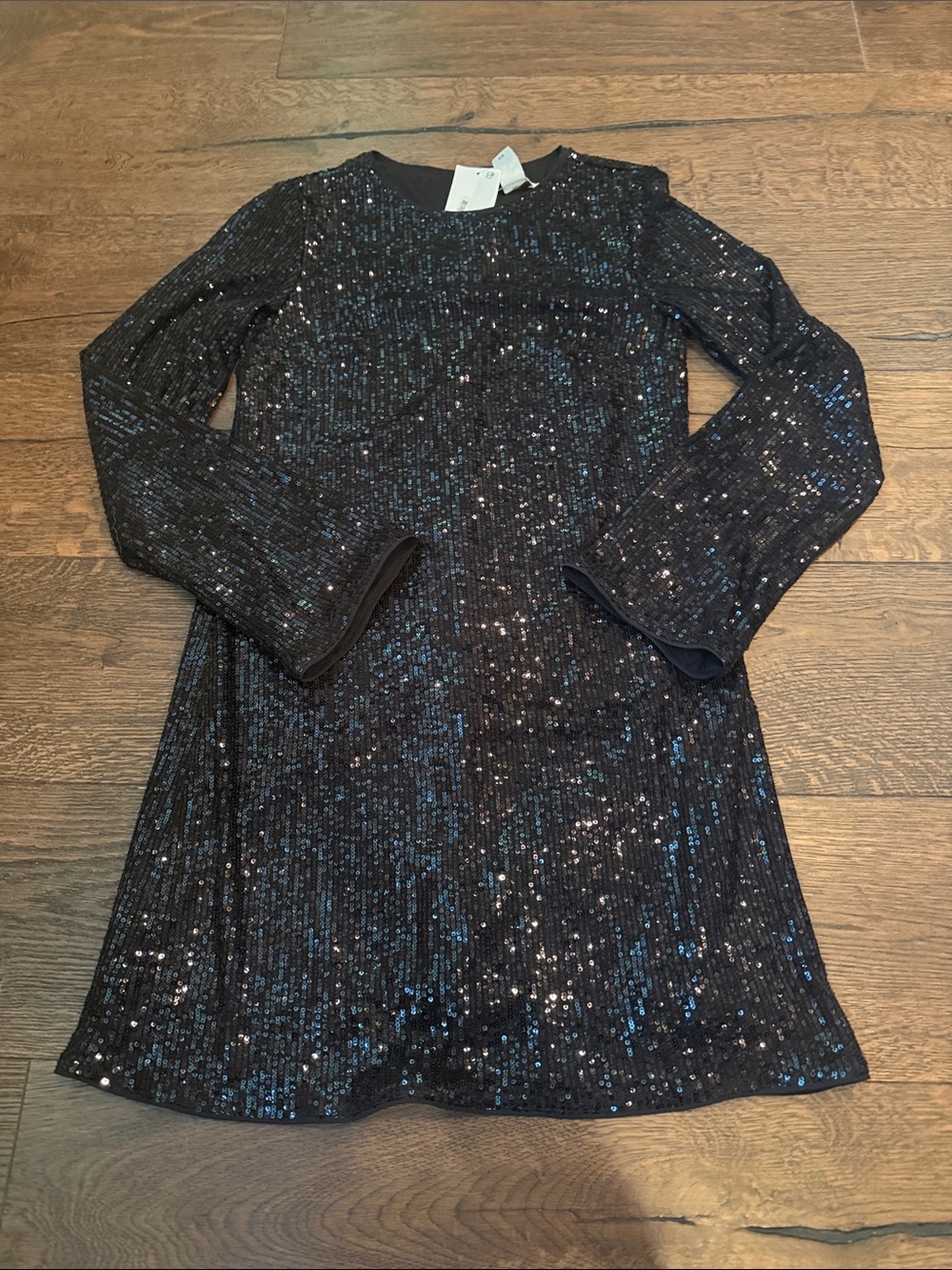 NWT H&M Black Sequin Mini Dress